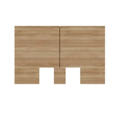 Nexera Queen Headboard - Brown Oak