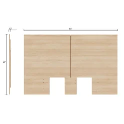 Nexera Queen Headboard - Natural Blonde Oak Sale