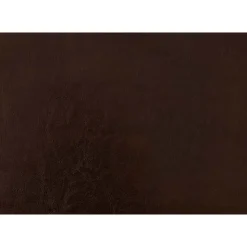 Monarch Queen Leather-Look Bed with Headboard (60") - Brown Outlet