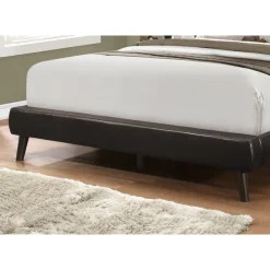 Monarch Queen Leather-Look Bed with Headboard (60