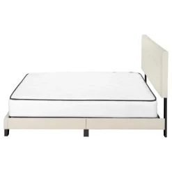 Monarch Queen Linen Bed with Headboard (60