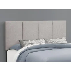 Monarch Queen Linen Bed with Headboard (60