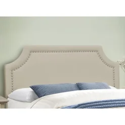 Monarch Queen Linen Bed with Headboard (60