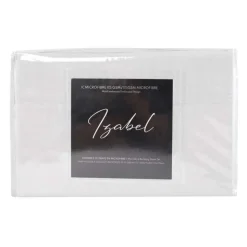 Queen Microfibre Bed Sheet Set - White Online