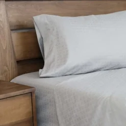 Queen Microfibre Bed Sheet Set - Cement Grey Hot
