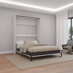 Queen Murphy Bed - White New