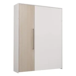 Queen Murphy Bed - White & Grey Best