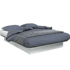 SUA-V Queen Platform Bed (60'') White Clearance
