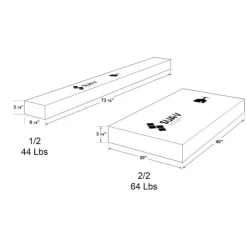 SUA-V Queen Platform Bed (60'') White Clearance