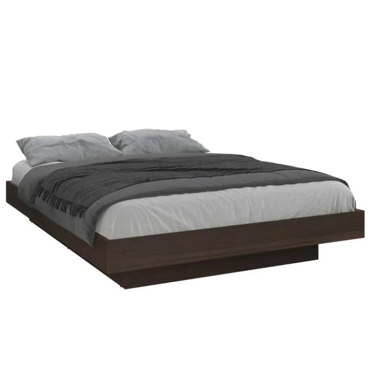 SUA-V Queen Platform Bed (60") Brown Clearance