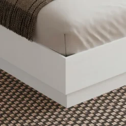 Nexera Queen Platform Bed (60") - White wood grain Best