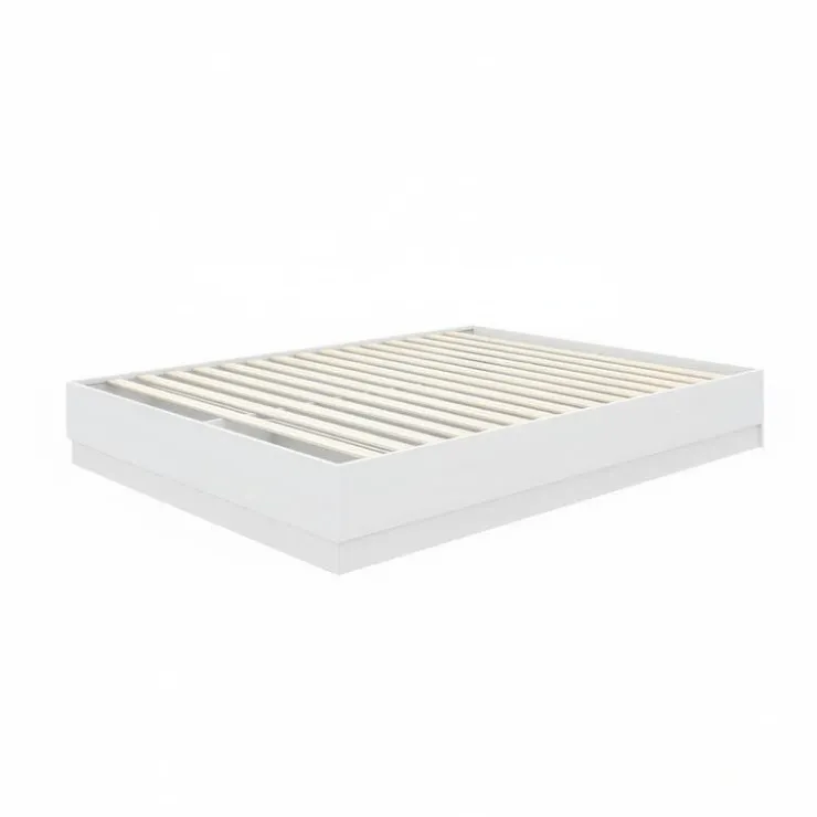 Nexera Queen Platform Bed (60") - White wood grain Best