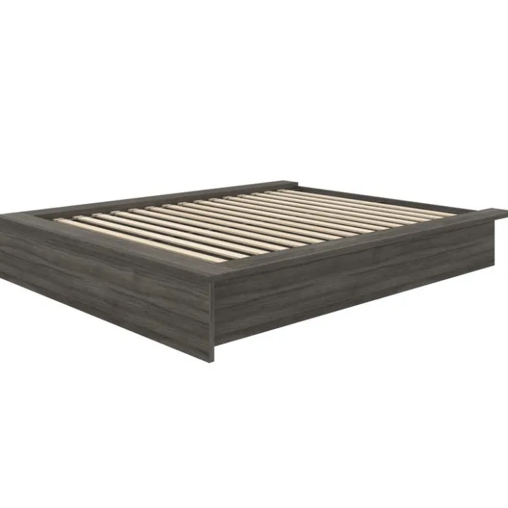 Nexera Queen Platform Bed (60") - Grey Oak Best