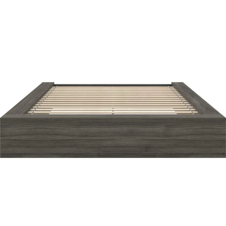 Nexera Queen Platform Bed (60") - Grey Oak Best