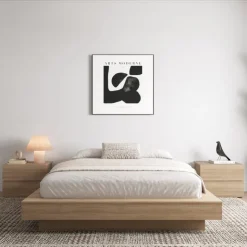Nexera Queen Platform Bed (60") - Brown Oak Best