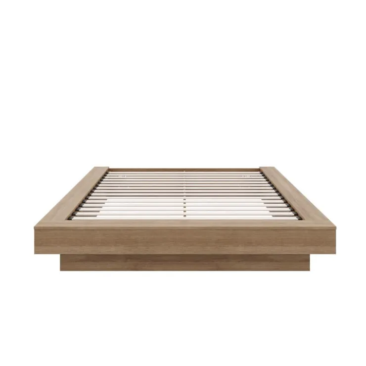 Nexera Queen Platform Bed (60") - Brown Oak Best