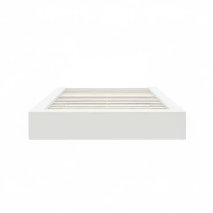 Nexera Queen Platform Bed (60") - White wood grain Clearance