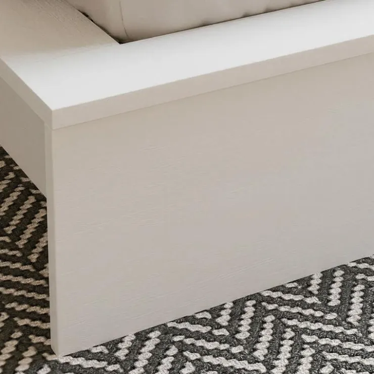 Nexera Queen Platform Bed (60") - White wood grain Clearance