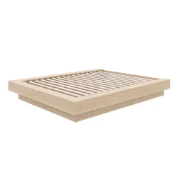 Nexera Queen Platform Bed (60") - Natural Blonde Oak New