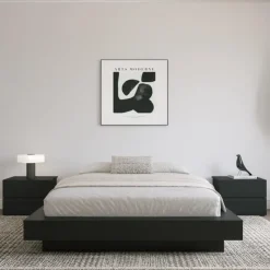 Nexera Queen Platform Bed (60") - Black karisma Hot