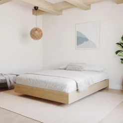 Nexera Queen Platform Bed (60'') - Beige New