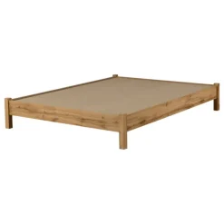 Meubles South Shore Queen Platform Bed (60") - South Shore Nordik Oak Outlet