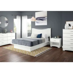 Meubles South Shore Queen Platform Bed (60'') - South Shore PURE WHITE Online