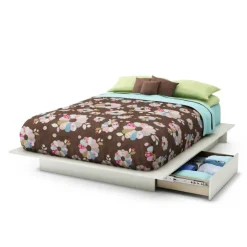 Meubles South Shore Queen Platform Bed (60'') - South Shore PURE WHITE Online