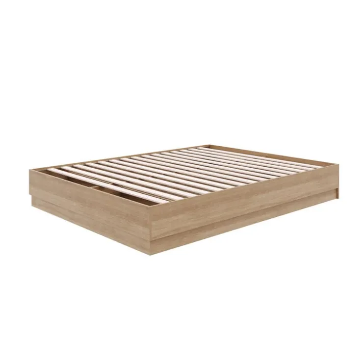 Nexera Queen Platform Bed - Brown Oak Best