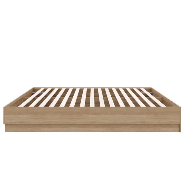 Nexera Queen Platform Bed - Brown Oak Best