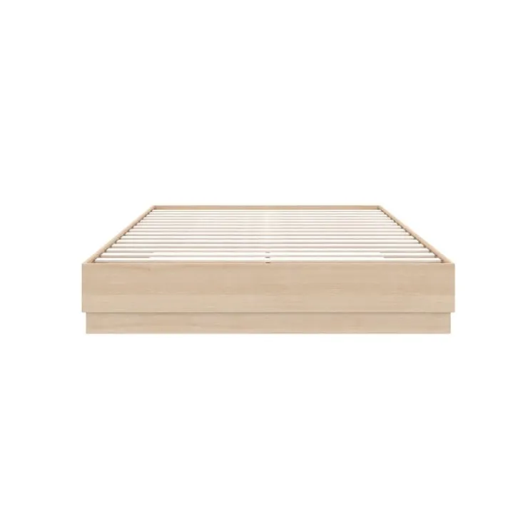 Nexera Queen Platform Bed - Natural Blonde Oak New