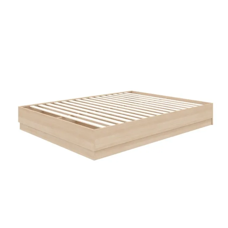 Nexera Queen Platform Bed - Natural Blonde Oak New