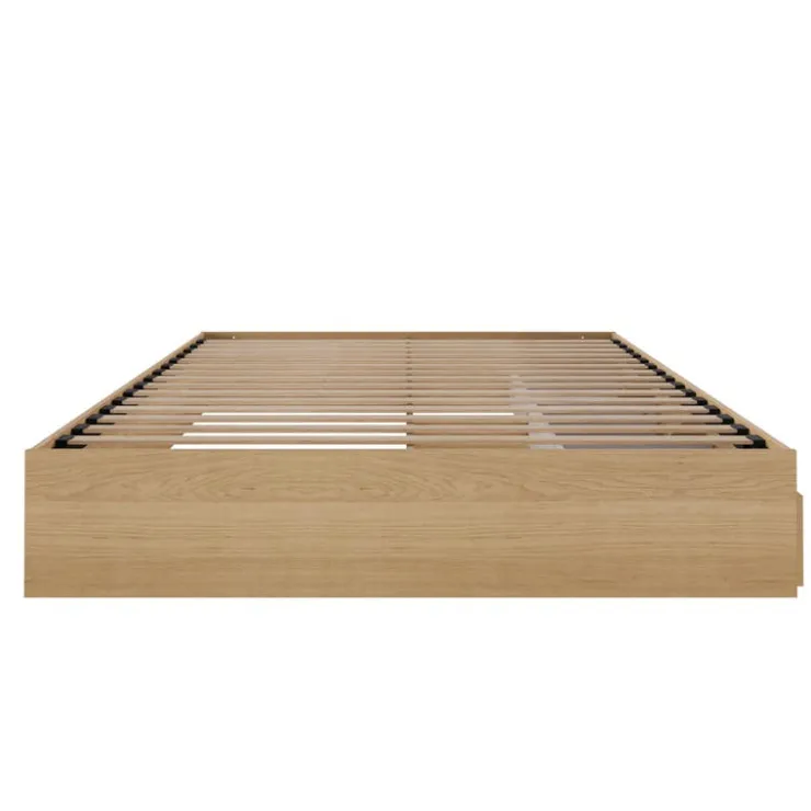 Nexera Queen Platform Bed with 3-Drawer Storage (60") - Beige Best