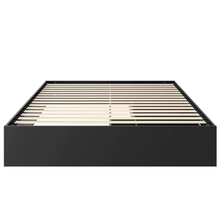 Nexera Queen Platform Bed with 2-Drawer Storage (60") - Black Clearance