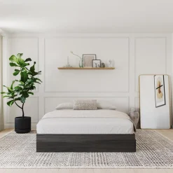 Nexera Queen Platform Bed with 3-Drawer Storage (60