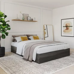 Nexera Queen Platform Bed with 3-Drawer Storage (60