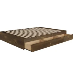 Nexera Queen Platform Bed with 3-Drawer Storage (60