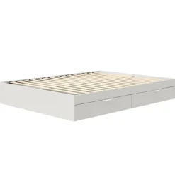 Nexera Queen Platform Bed with 2-Drawer Storage (60