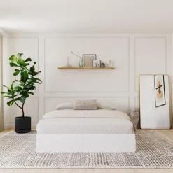 Nexera Queen Platform Bed with 3-Drawer Storage (60