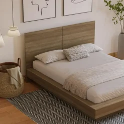 Nexera Queen Platform Bed with Headboard (60