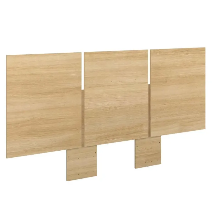 SUA-V Queen Platform Bed with Headboard (60") Natural Sale