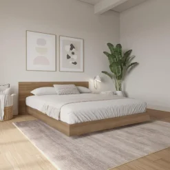 Nexera Queen Platform Bed with Headboard (60