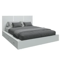 SUA-V Queen Platform Bed with Headboard (60