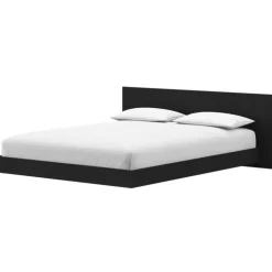 Nexera Queen Platform Bed with Headboard (60") - Black karisma Sale