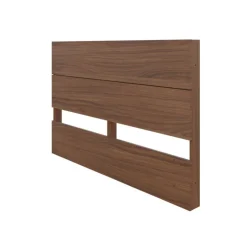 Nexera Queen Size Panel Headboard, Walnut - Brown Outlet
