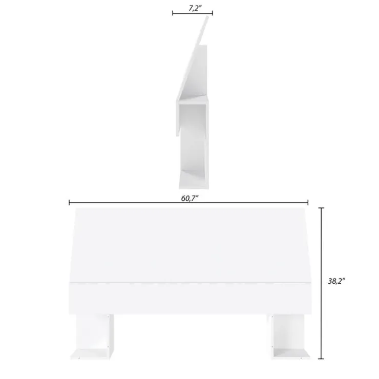 Nexera Queen Size Panel Headboard, - White Discount