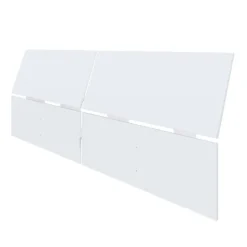 Nexera Queen Size Panoramic Panel Headboard, - White Hot