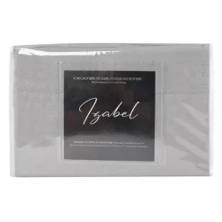 Queen Split-Head Microfibre Bed Sheet Set - Cement Grey Discount