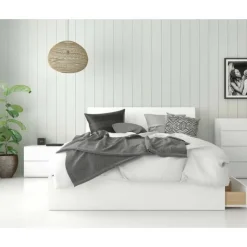 Nexera Queen Storage Bed Set (60") - 3 pcs - White Outlet