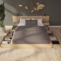 SUA-V Queen Storage Bedroom Set with 6-Drawer Storage (60
